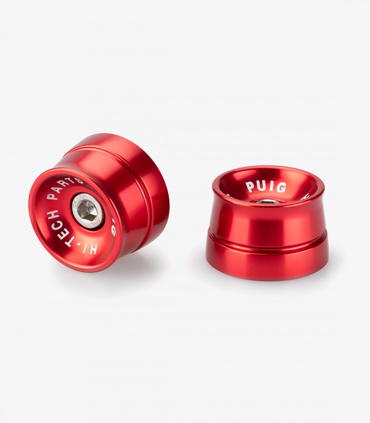 Puig Speed 21235R Bar Ends in Red for Triumph Speed Triple 1200 RR