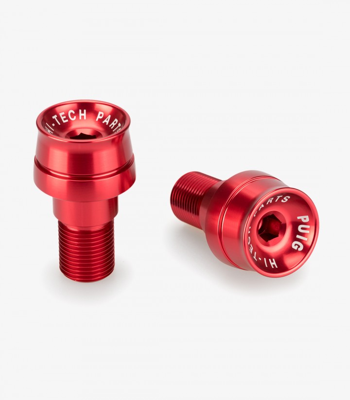 Puig Speed 21292R Bar Ends in Red for Yamaha T-MAX 560