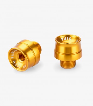 Puig Lenkerendgewichte Speed 21359O in Gold für Aprilia RSV4 (21-24), Benelli Leoncino Bobber 400 (26), Ducati Panigale V2 (25-2
