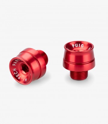Puig Lenkerendgewichte Speed 21359R in Rot für Aprilia RSV4 (21-24), Benelli Leoncino Bobber 400 (26), Ducati Panigale V2 (25-26