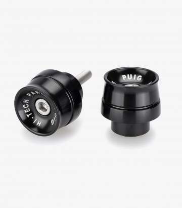 Puig Lenkerendgewichte Speed 21426N in Schwarz für several Honda models
