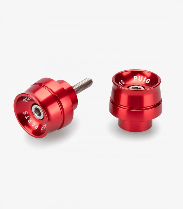 Puig Lenkerendgewichte Speed 21426R in Rot für several Honda models