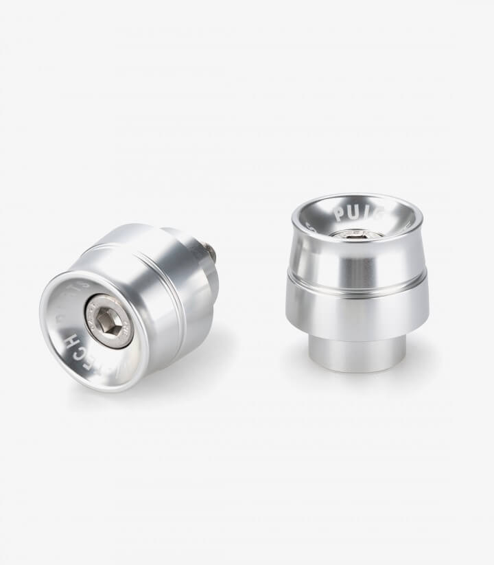 Puig Lenkerendgewichte Speed 21450P in Silber für Yamaha MT-07 Tracer (16-17), Tracer 700 (18-20), Tracer 7 (21-24)