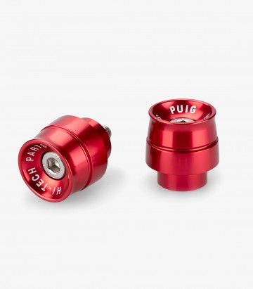 Puig Speed 21450R Bar Ends in Red for Yamaha MT-07 Tracer, Tracer 7/700/GT