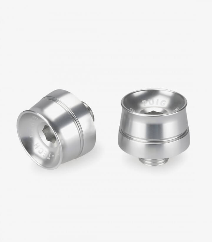 Puig Lenkerendgewichte Speed 21602P in Silber für CFMOTO 650NK (17-26)