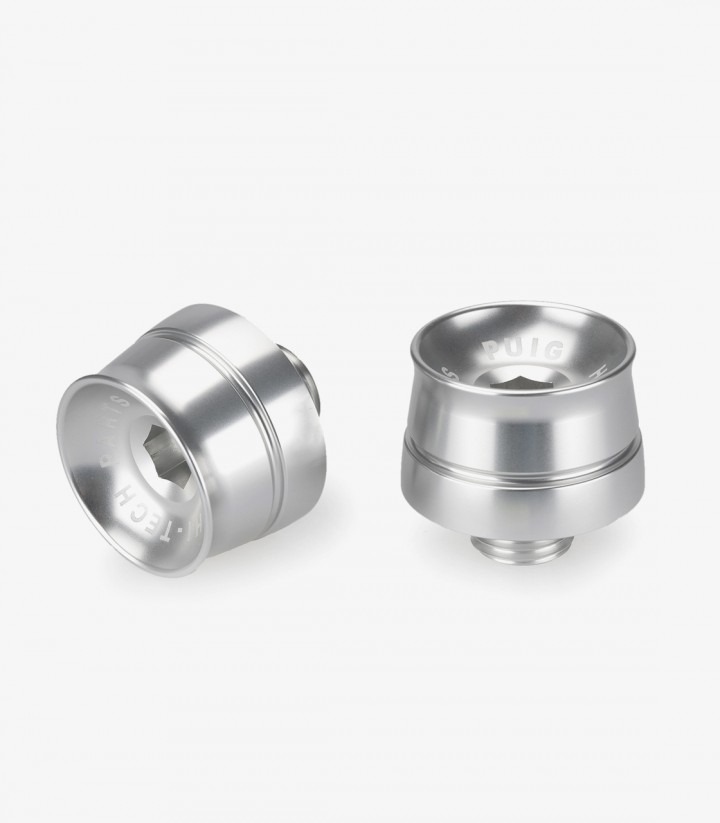 Puig Speed 21602P Bar Ends in Silver for CFMOTO 650 NK