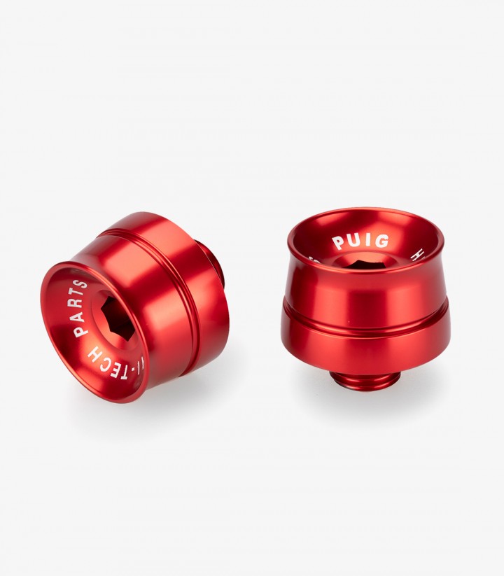 Puig Speed 21602R Bar Ends in Red for CFMOTO 650 NK