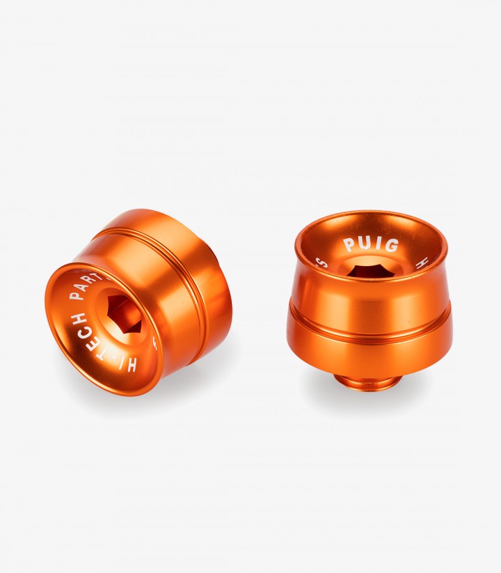 Puig Speed 21602T Bar Ends in Orange for CFMOTO 650 NK