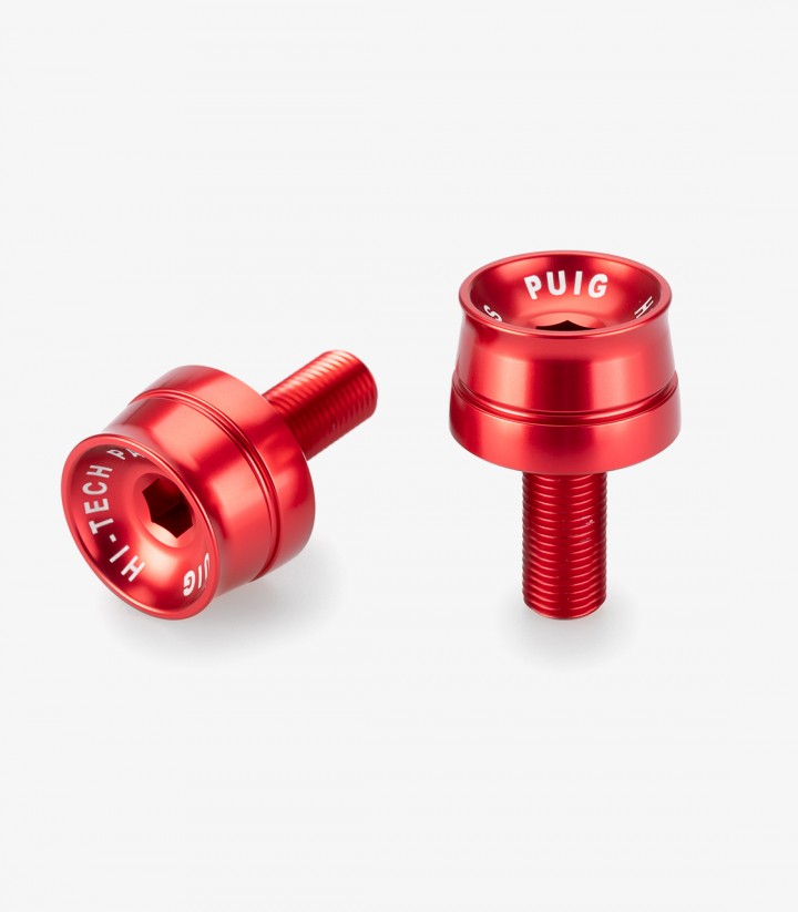 Puig Speed 21626R Bar Ends in Red for Suzuki GSX-8R/S, GSX-R 1000/R, GSX-R1300 Hayabusa