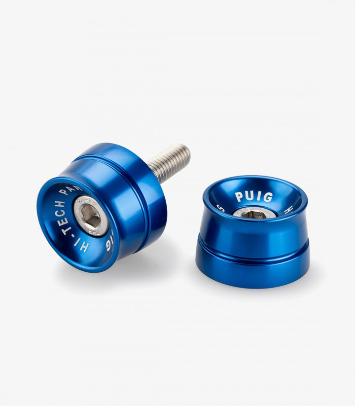 Puig Speed 21778A Bar Ends in Blue for BMW CE 04, Yamaha MT-09/SP