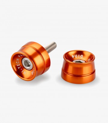 Puig Speed 21778T Bar Ends in Orange for BMW CE 04, Yamaha MT-09/SP