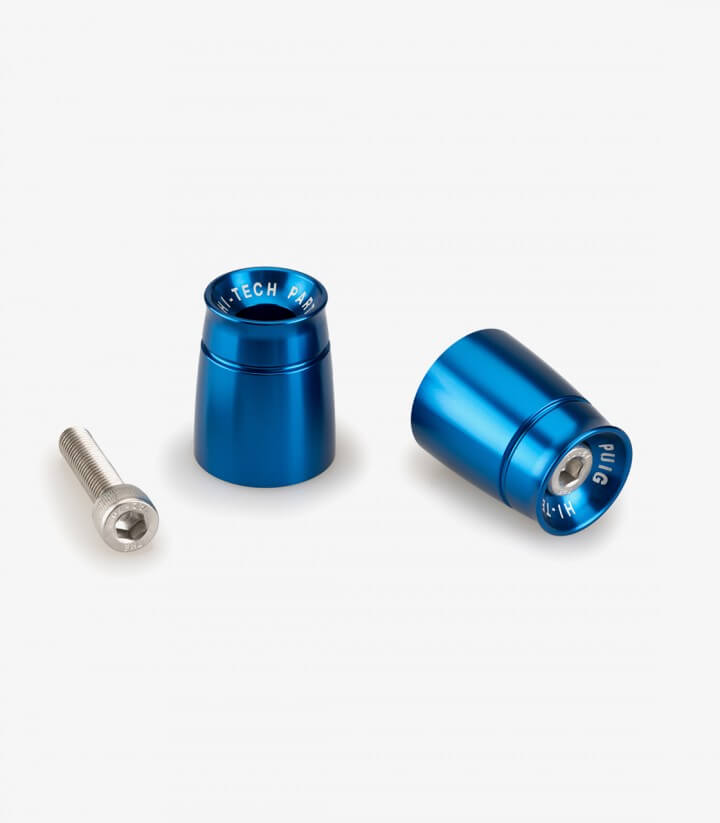Puig Lenkerendgewichte Sport 21008A in Blau für several Kawasaki models