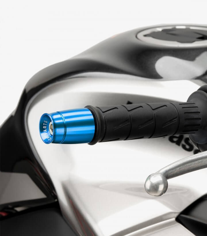Puig Lenkerendgewichte Sport 21008A in Blau für several Kawasaki models