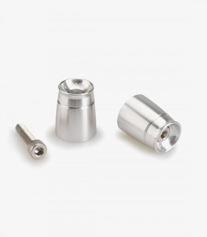 Puig Lenkerendgewichte Sport 21008P in Silber für several Kawasaki models