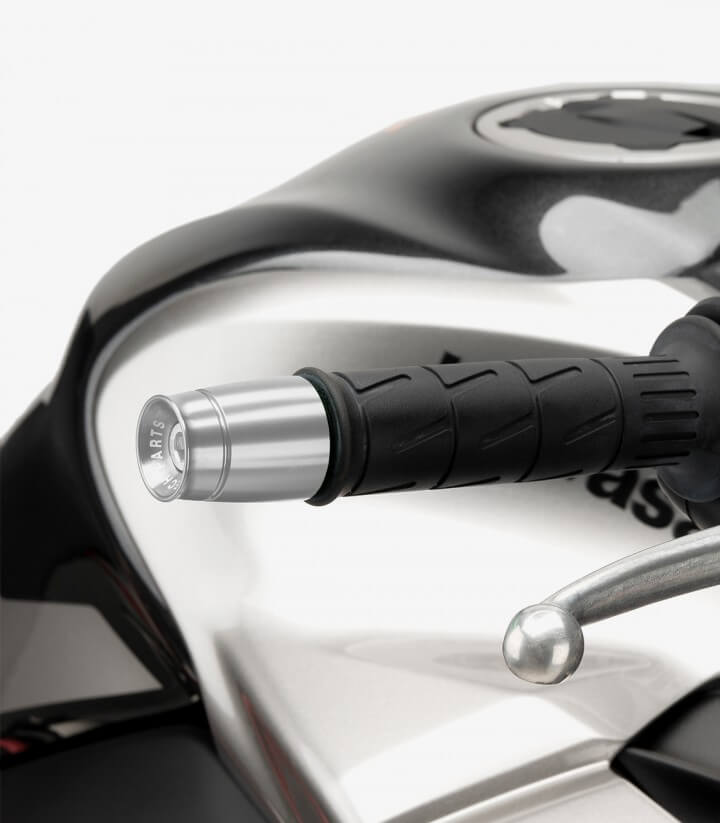 Puig Lenkerendgewichte Sport 21008P in Silber für several Kawasaki models