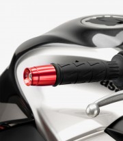 Puig Sport 21008R Bar Ends in Red for several Kawasaki models