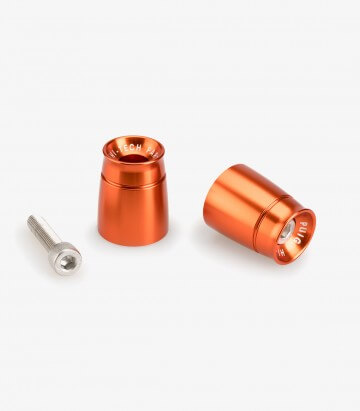 Puig Lenkerendgewichte Sport 21008T in Orange für several Kawasaki models