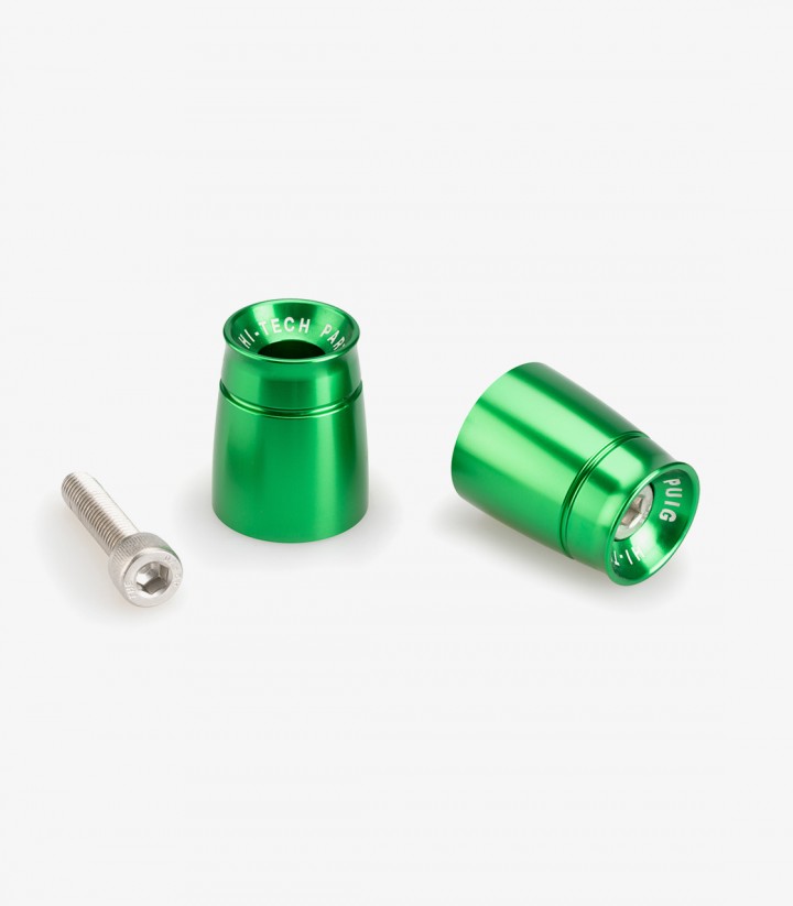 Puig Sport 21008V Bar Ends in Green for several Kawasaki models