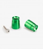 Puig Sport 21008V Bar Ends in Green for several Kawasaki models