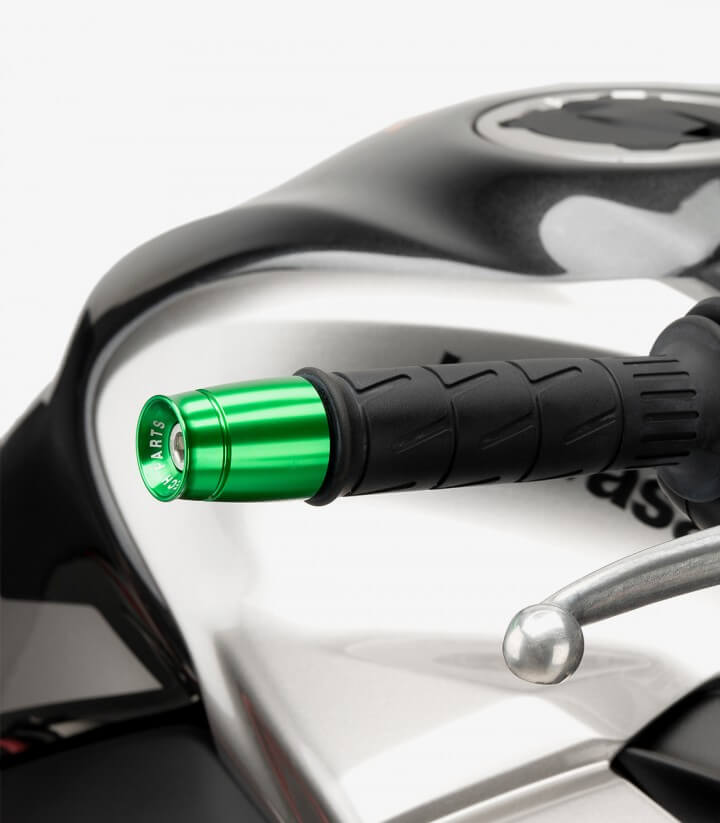 Puig Lenkerendgewichte Sport 21008V in Grün für several Kawasaki models