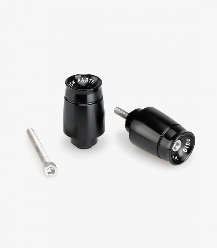 Puig Lenkerendgewichte Sport 21009N in Schwarz für several Honda models
