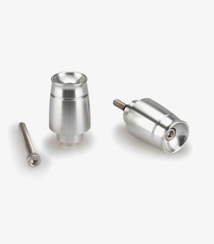 Puig Lenkerendgewichte Sport 21009P in Silber für several Honda models