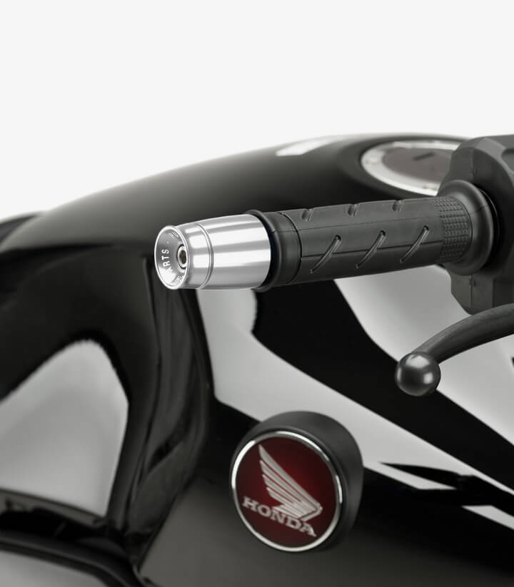 Puig Lenkerendgewichte Sport 21009P in Silber für several Honda models
