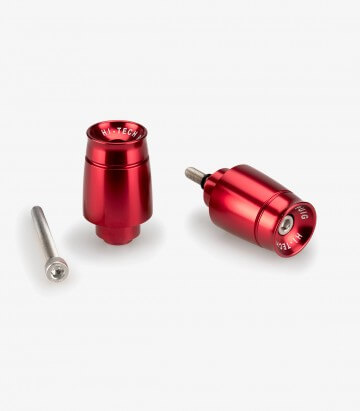 Puig Lenkerendgewichte Sport 21009R in Rot für several Honda models