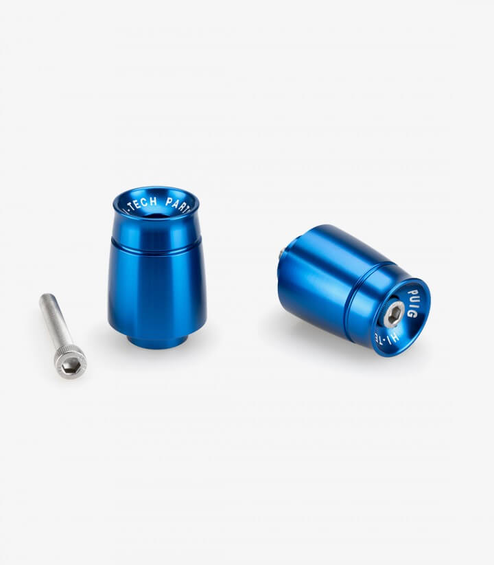 Puig Lenkerendgewichte Sport 21010A in Blau für Yamaha FJR1300A/AE/AS, FZ1/8, FZS600 Fazer, MT-07/Y-AMT, MT-09/SP, YZF-R1/6/9