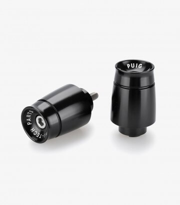 Puig Lenkerendgewichte Sport 21019N in Schwarz für several Honda models