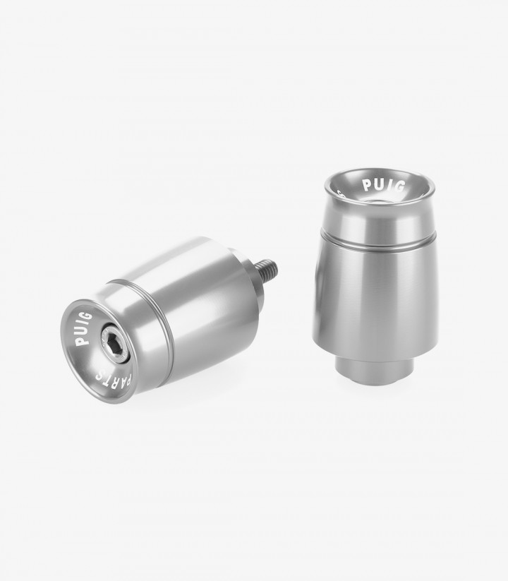 Puig Sport 21019P Bar Ends in Silver for several Honda models