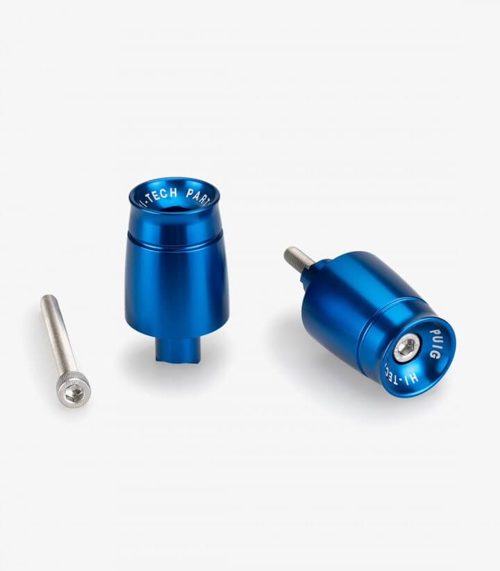 Puig Lenkerendgewichte Sport 21026A in Blau für Kawasaki Ninja 650 (20-26), Ninja 7 Hybrid (24-26), Z650 (20-26)
