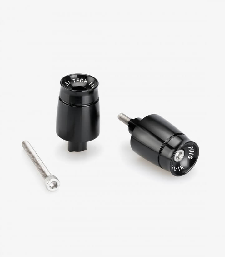 Puig Lenkerendgewichte Sport 21026N in Schwarz für Kawasaki Ninja 650 (20-26), Ninja 7 Hybrid (24-26), Z650 (20-26)