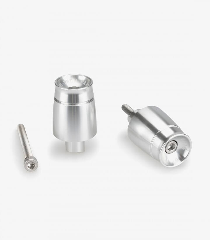 Puig Lenkerendgewichte Sport 21026P in Silber für Kawasaki Ninja 650 (20-26), Ninja 7 Hybrid (24-26), Z650 (20-26)