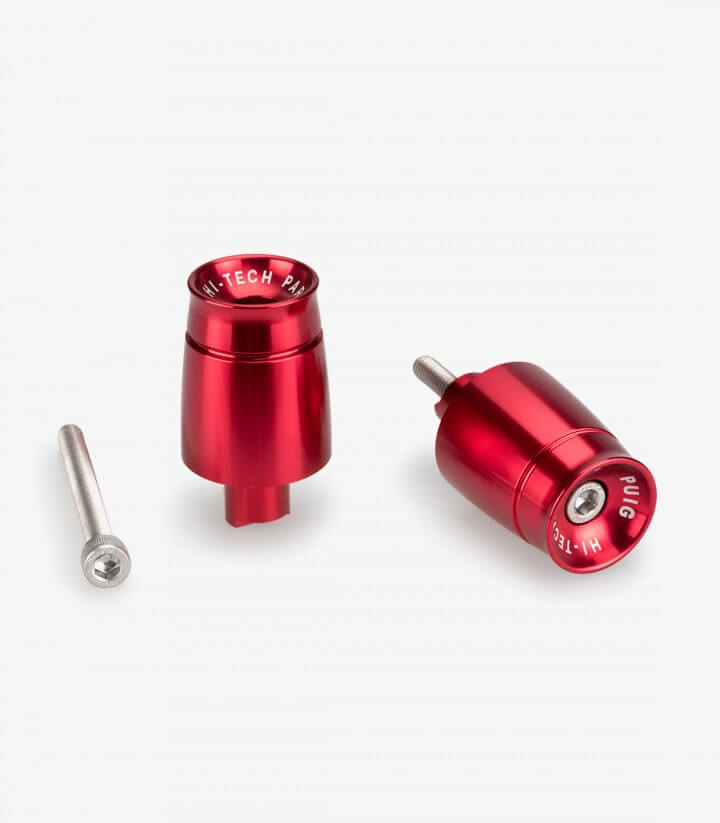 Puig Lenkerendgewichte Sport 21026R in Rot für Kawasaki Ninja 650 (20-26), Ninja 7 Hybrid (24-26), Z650 (20-26)
