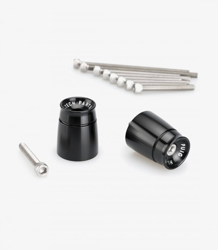 Puig Lenkerendgewichte Sport 21029N in Schwarz für several  Suzuki and Yamaha models
