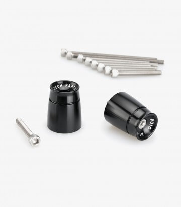 Puig Lenkerendgewichte Sport 21029N in Schwarz für several  Suzuki and Yamaha models
