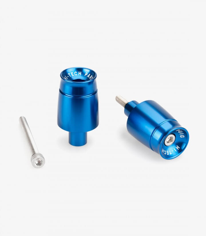 Puig Lenkerendgewichte Sport 21031A in Blau für several Kawasaki models