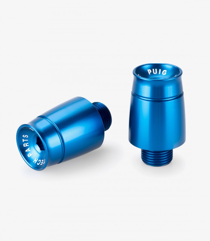 Puig Sport 21358A Bar Ends in Blue for Aprilia RSV4