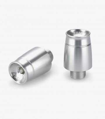Puig Lenkerendgewichte Sport 21358P in Silber für Aprilia RSV4 (21-24), Benelli Leoncino Bobber 400 (26), Ducati Panigale V2 (25