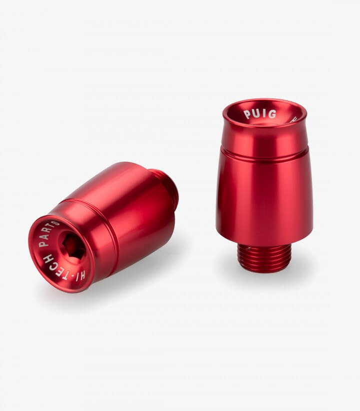 Puig Lenkerendgewichte Sport 21358R in Rot für Aprilia RSV4 (21-24), Benelli Leoncino Bobber 400 (26), Ducati Panigale V2 (25-26