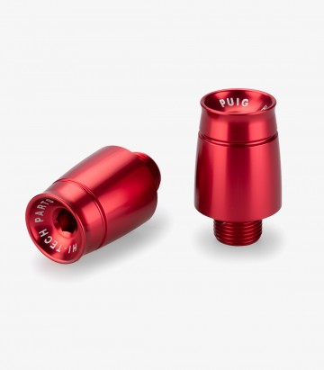 Puig Lenkerendgewichte Sport 21358R in Rot für Aprilia RSV4 (21-24), Benelli Leoncino Bobber 400 (26), Ducati Panigale V2 (25-26