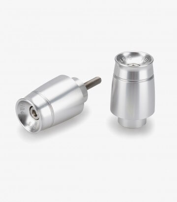 Puig Lenkerendgewichte Sport 21427P in Silber für several Honda models