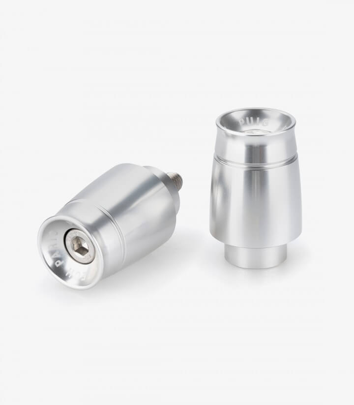 Puig Lenkerendgewichte Sport 21449P in Silber für Yamaha MT-07 Tracer (16-17), Tracer 700 (18-20), Tracer 7 (21-24)