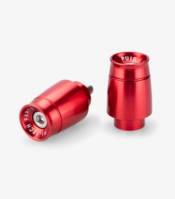 Puig Sport 21449R Bar Ends in Red for Yamaha MT-07 Tracer, Tracer 7/700/GT