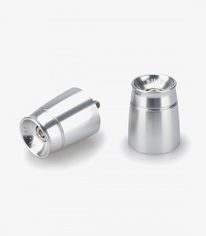 Puig Lenkerendgewichte Sport 21541P in Silber für Benelli Leoncino 800 (22-26), Tornado 550 (25-26)