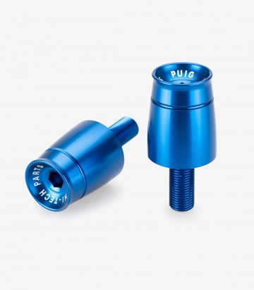 Puig Lenkerendgewichte Sport 21625A in Blau für several Suzuki models