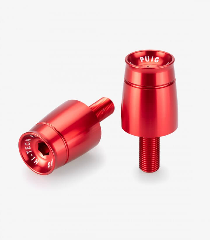 Puig Lenkerendgewichte Sport 21625R in Rot für several Suzuki models