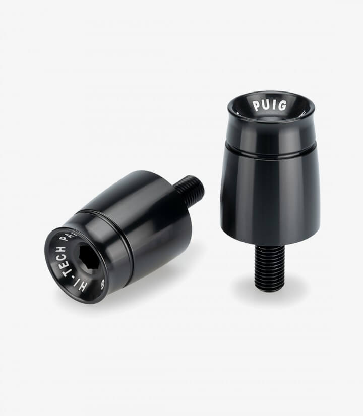 Puig Lenkerendgewichte Sport 21968N in Schwarz für Suzuki DL800 V-Strom Tech (23-26)