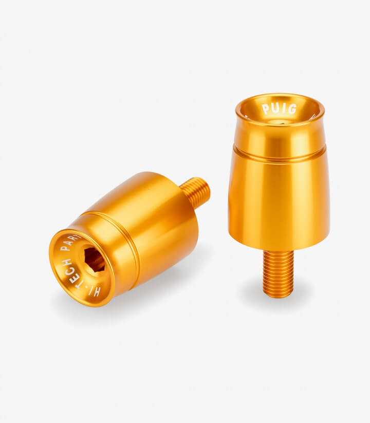 Puig Lenkerendgewichte Sport 21968O in Gold für Suzuki DL800 V-Strom Tech (23-26)